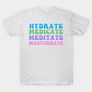 Hydrate, Medicate, Meditate... T-Shirt